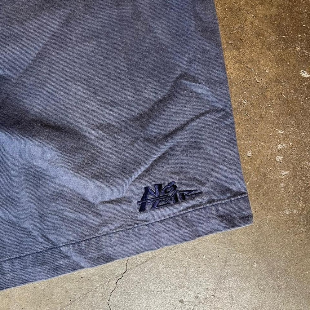 Vintage 90s No Fear navy blue baggy shorts Men's Size XL - Picture 2 of 8